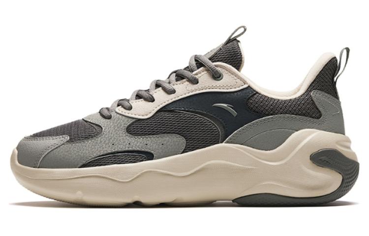 

Низкие износостойкие повседневные кроссовки Anta Cushioning, мужские, серые, Granite Gray/Volcanic Gray/White Gray