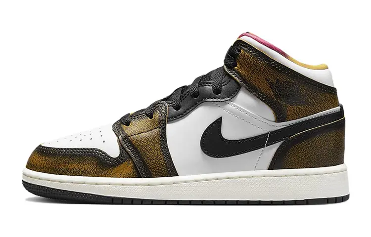 

Кроссовки Jordan 1 Mid SE Orange Wear Away GS