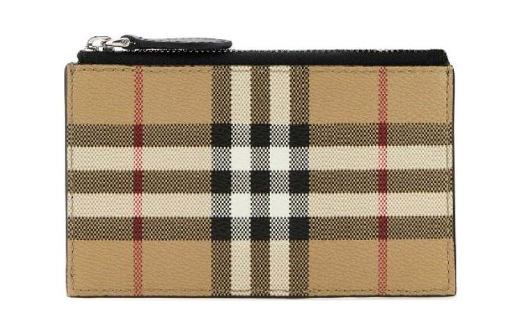 

Burberry Винтажный клетчатый картхолдер на молнии