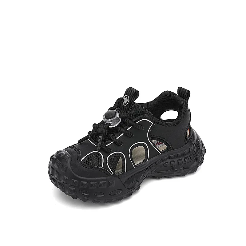 Детские сандалии из искусственной кожи и текстиля Low top Jeep, Black