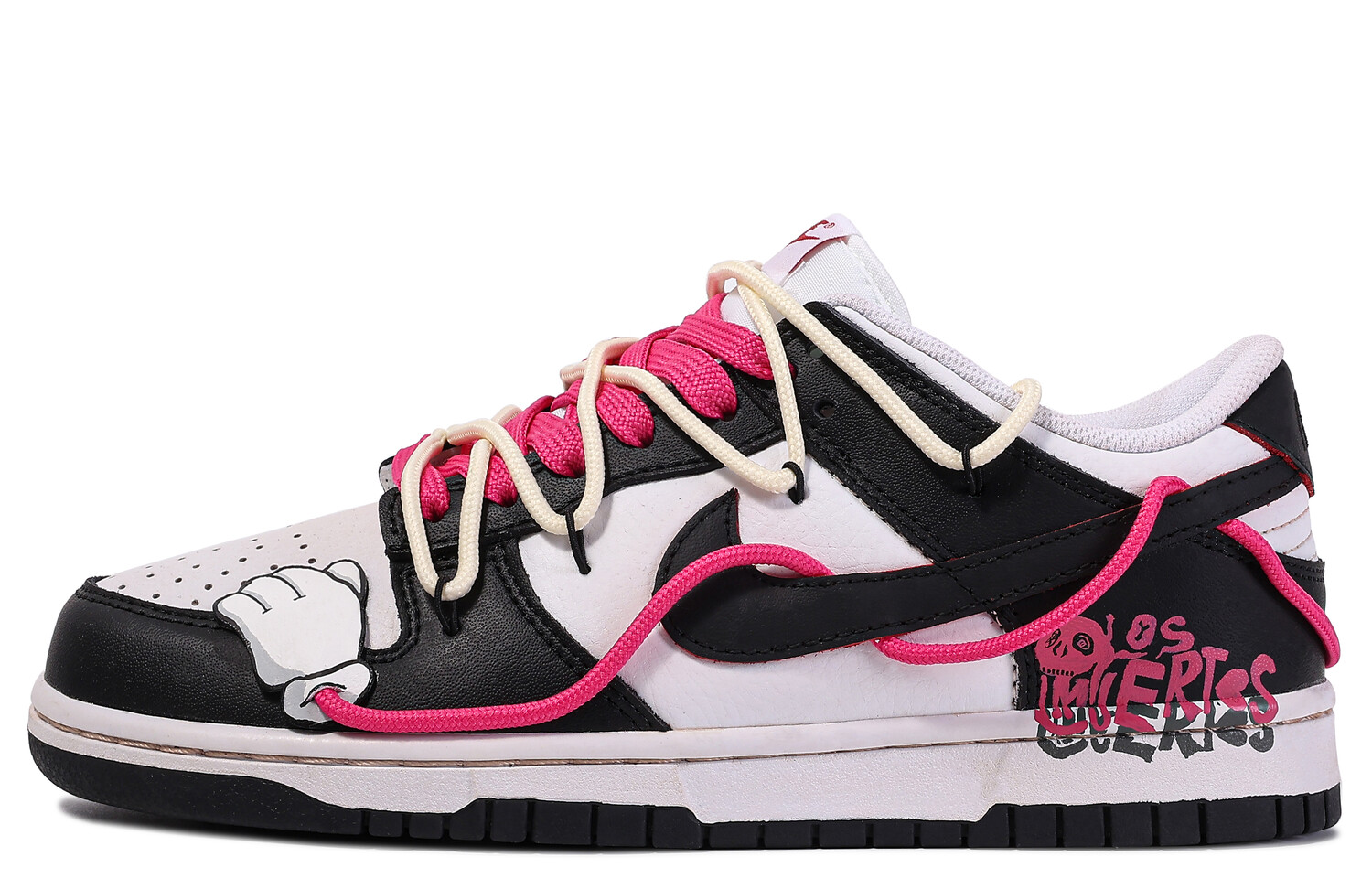 

Кроссовки Nike Dunk Skateboard Shoes Men Low-Top Black Pink