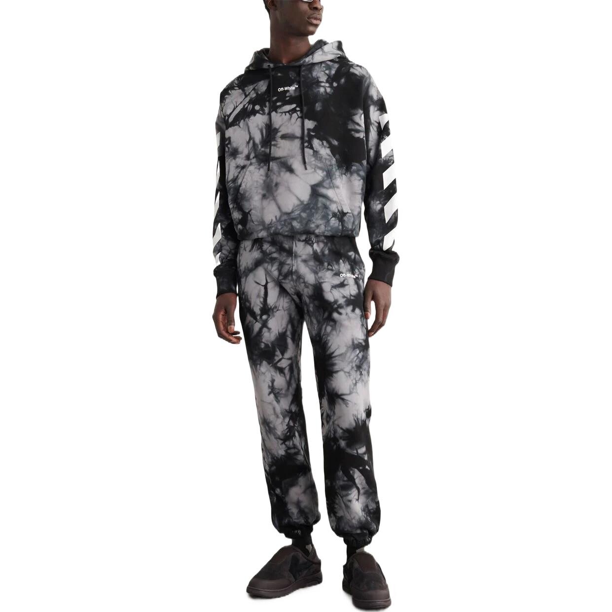 Штаны спортивные Off-White мужские, черный / серо-белый — фото 2