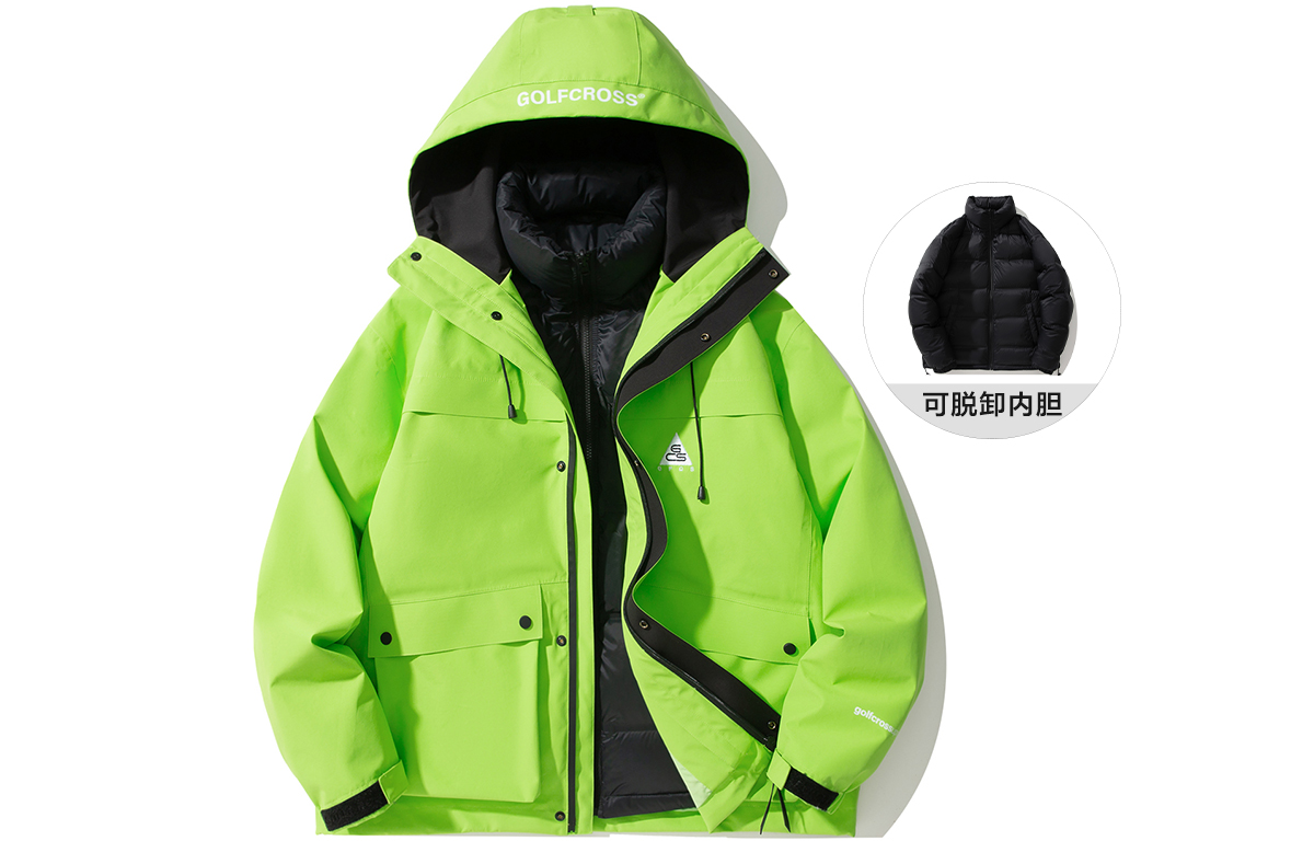 

GOLFCROSS Унисекс пуховик, Neon Green