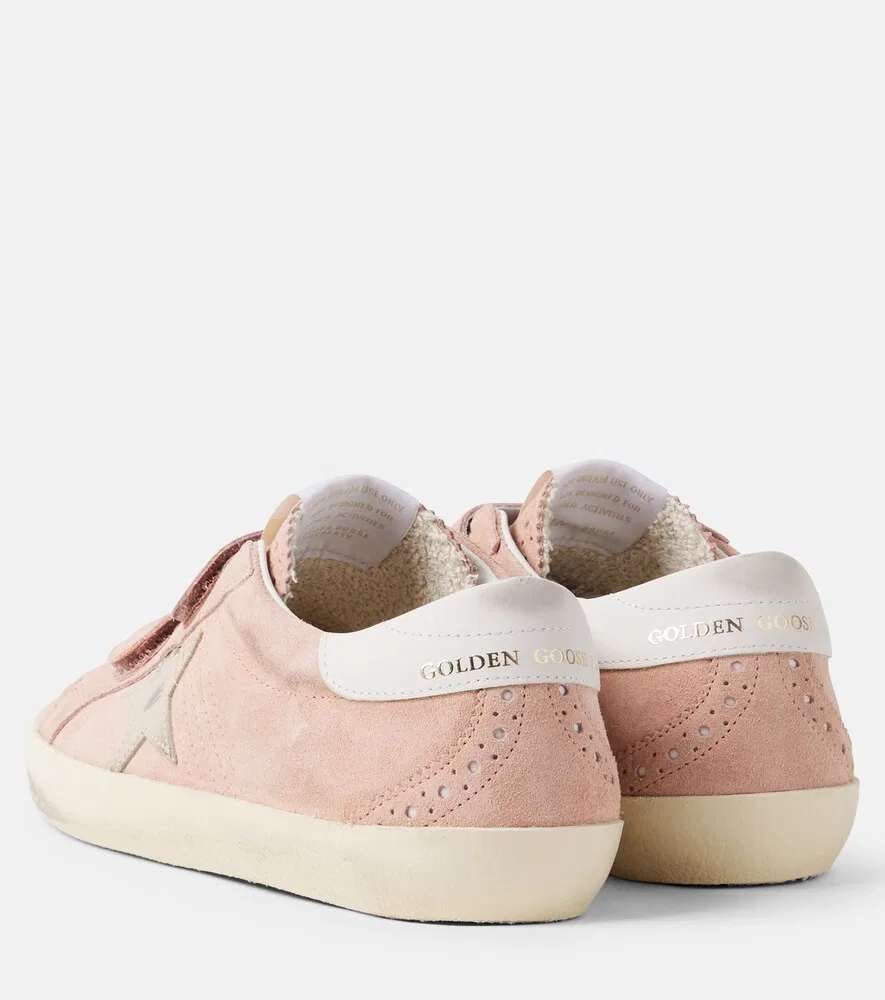 Замшевые кроссовки в стиле олдскул Golden Goose Kids, розовый — фото 2