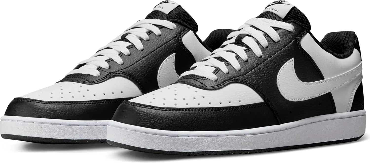 Мужские кроссовки Nike Court Vision Low, черно-белый — фото 2