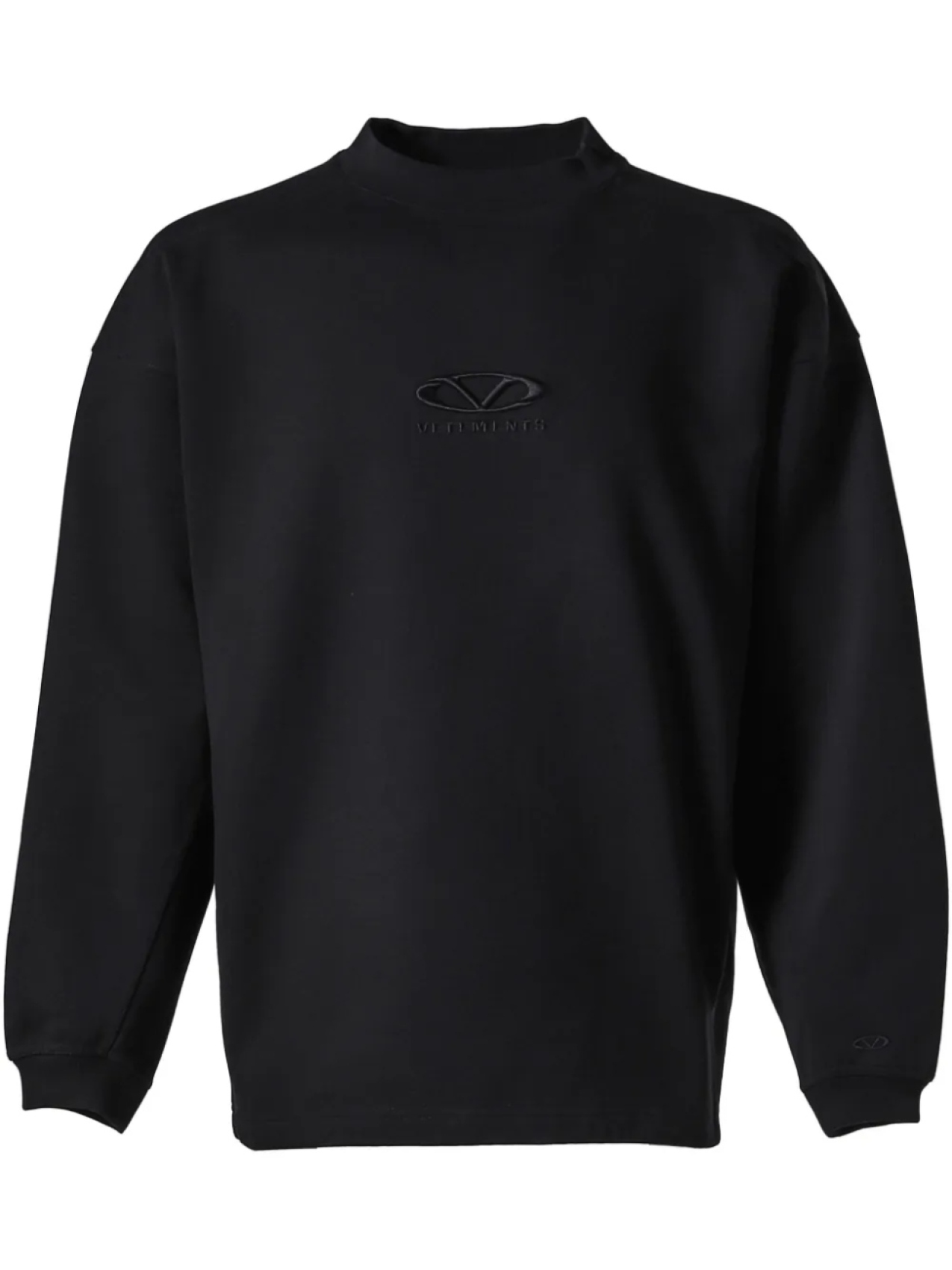 

VETEMENTS толстовка с вышитым логотипом, черный
