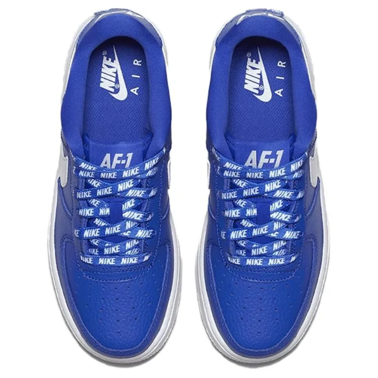Кроссовки Air Force 1 LV8 Low GS Game Royal Nike, синий белый — фото 4