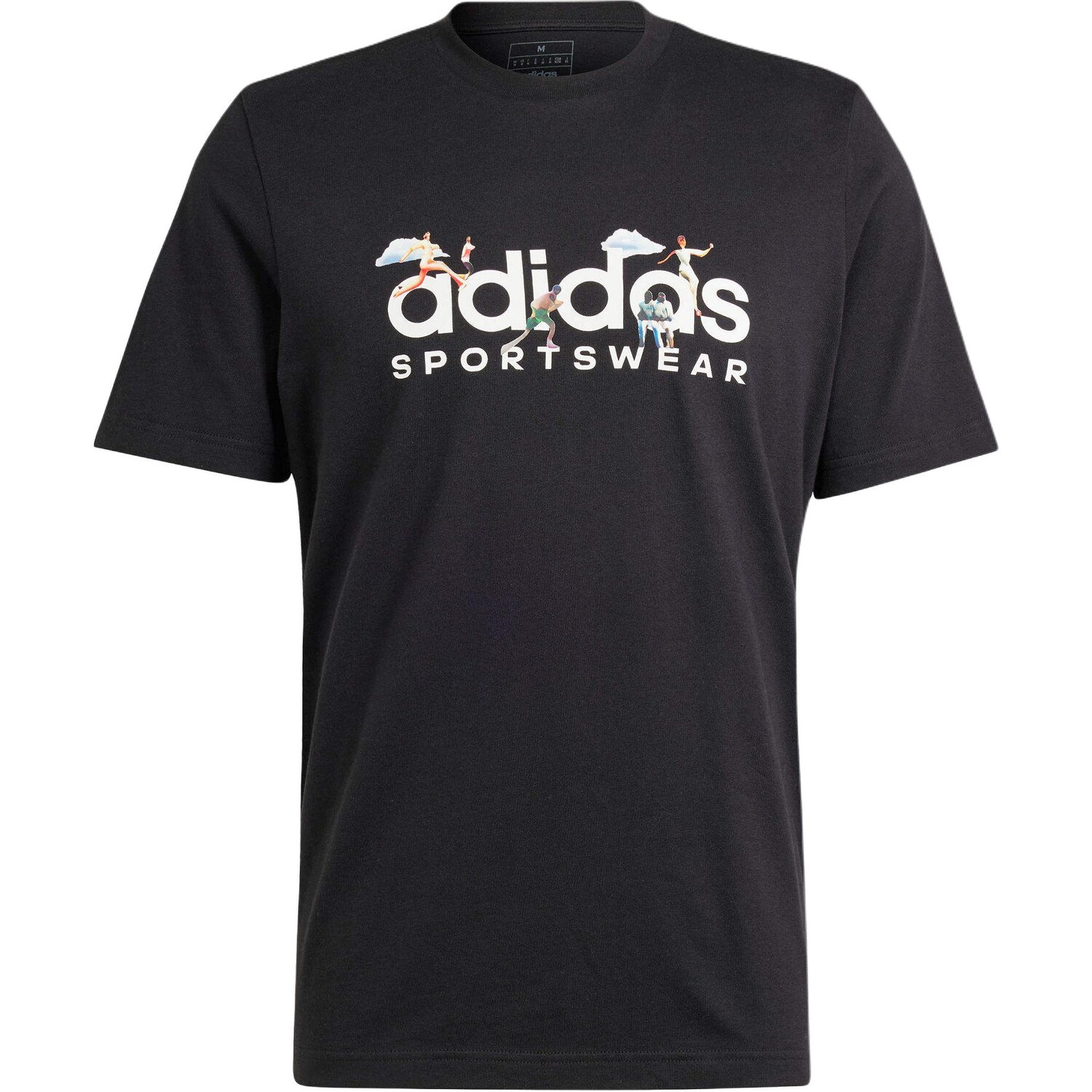 

Спортивная футболка мужская черная Adidas, черный