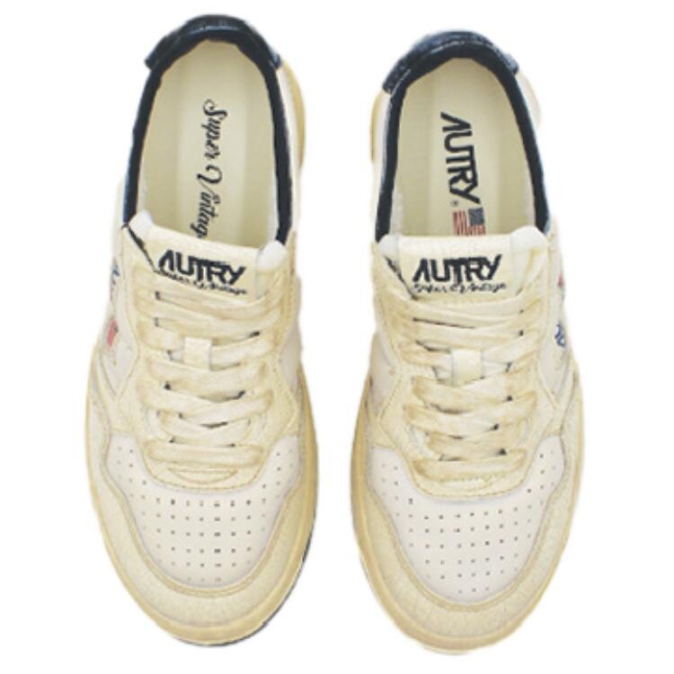Кроссовки AUTRY Skateboarding Low-top, бежевый/темно-синий — фото 4