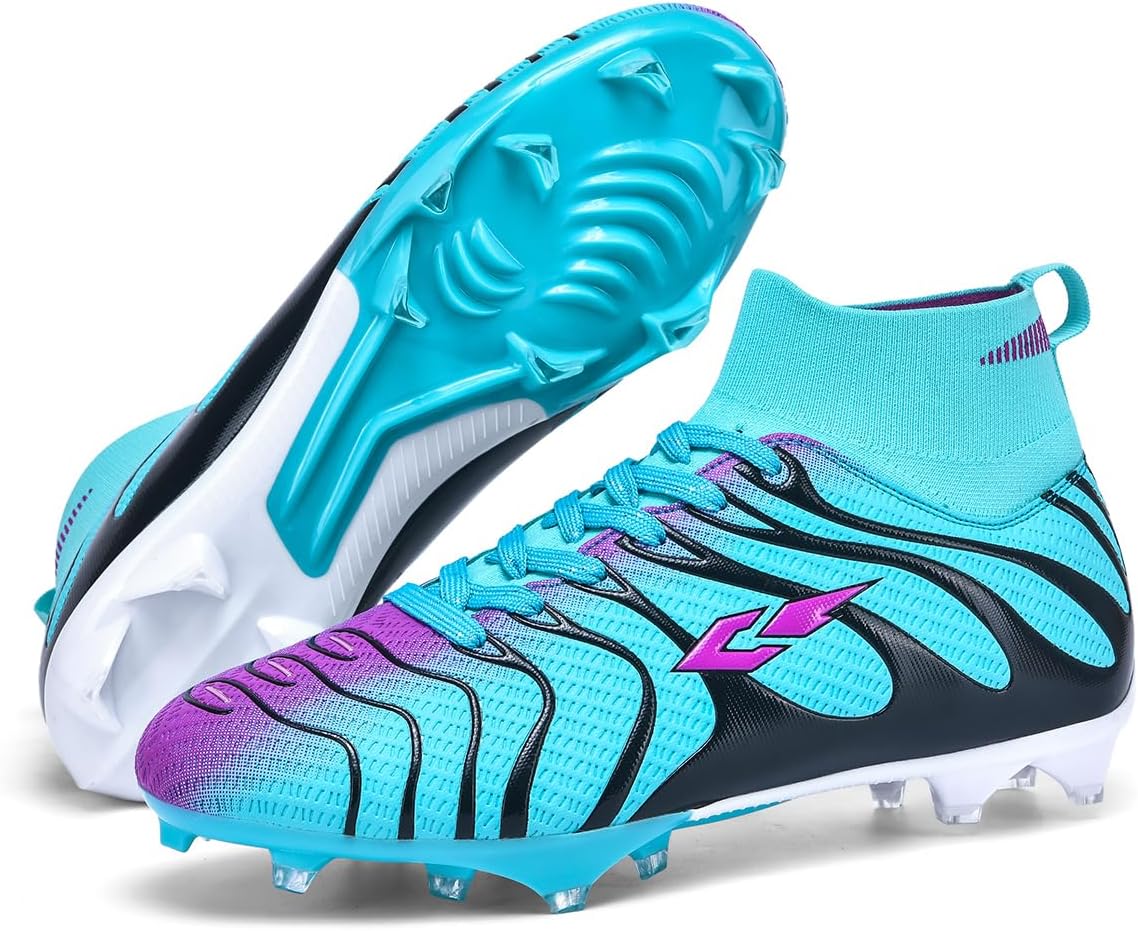 

Футбольные бутсы для мужчин и женщин, легкие тренировочные футбольные кроссовки, унисекс, для улицы, высокие кроссовки Kiusmety, синий