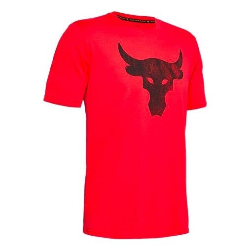 

Футболка project rock brahma bull t-shirt 'red' Under Armour, красный