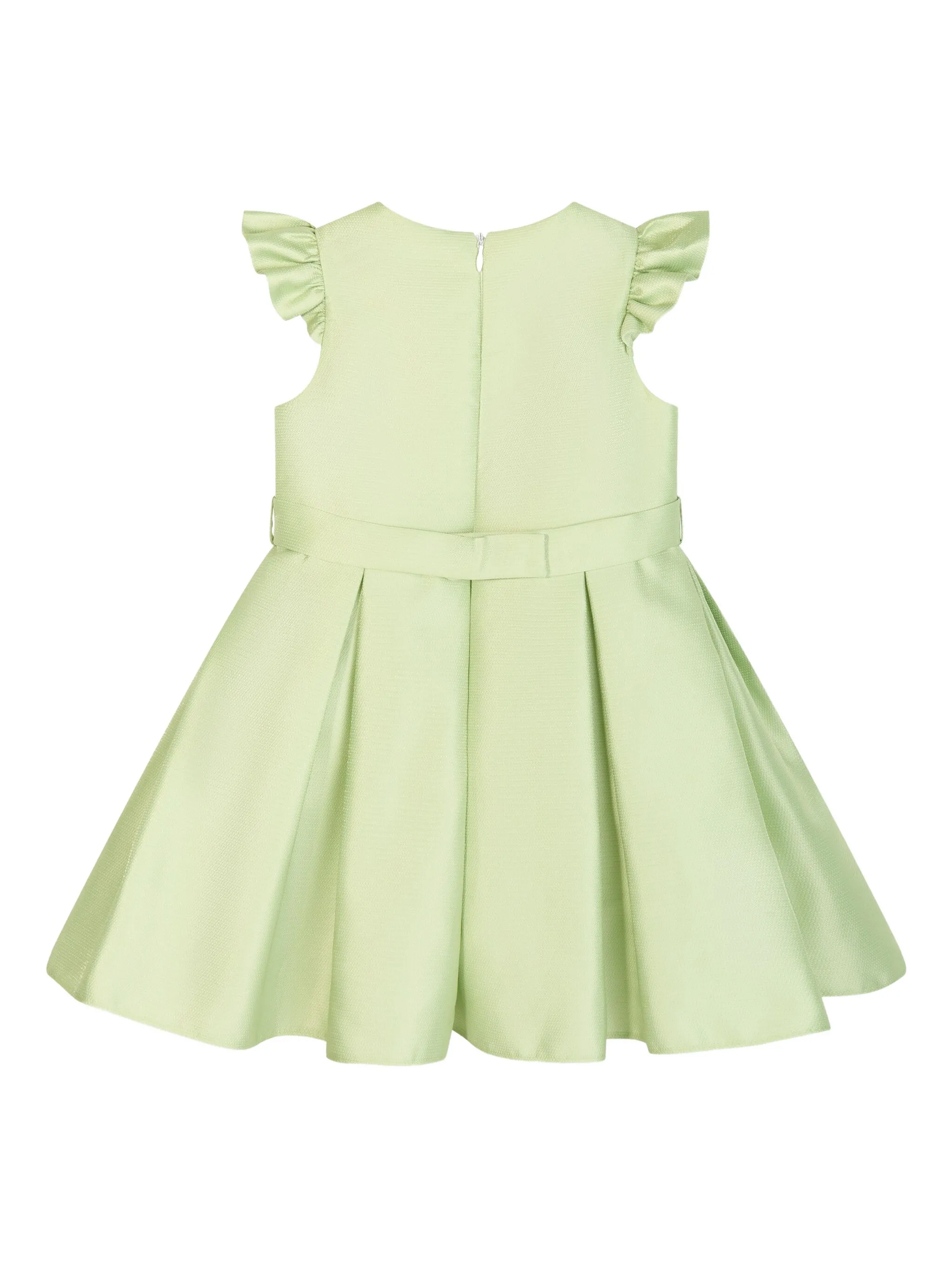 Платье с цветочным декором и оборками Dress & Fleur, зеленый — фото 4