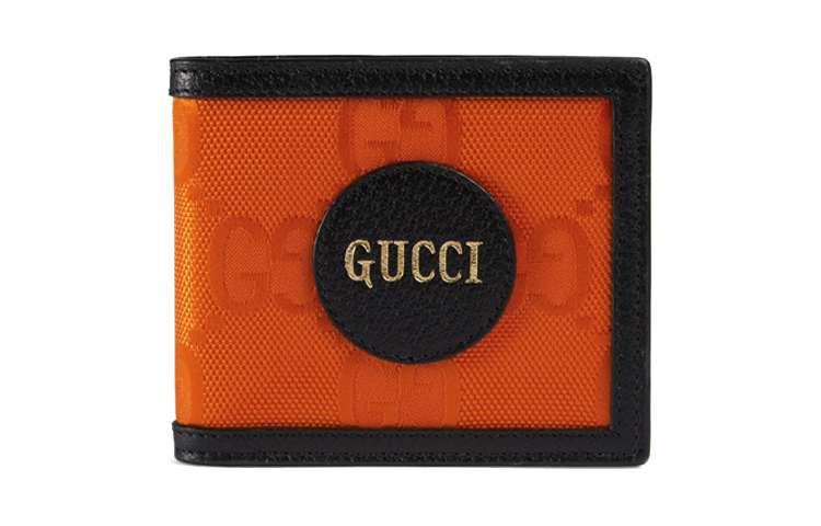 

GUCCI Off The Grid Нейлоновый с кожаными вставками кошелёк Мужской Оранжевый/Чёрный