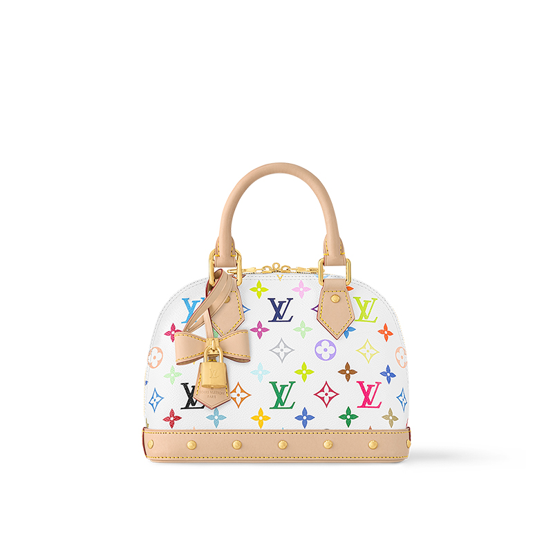

LOUIS VUITTON Сумка Альма ББ белая разноцветная