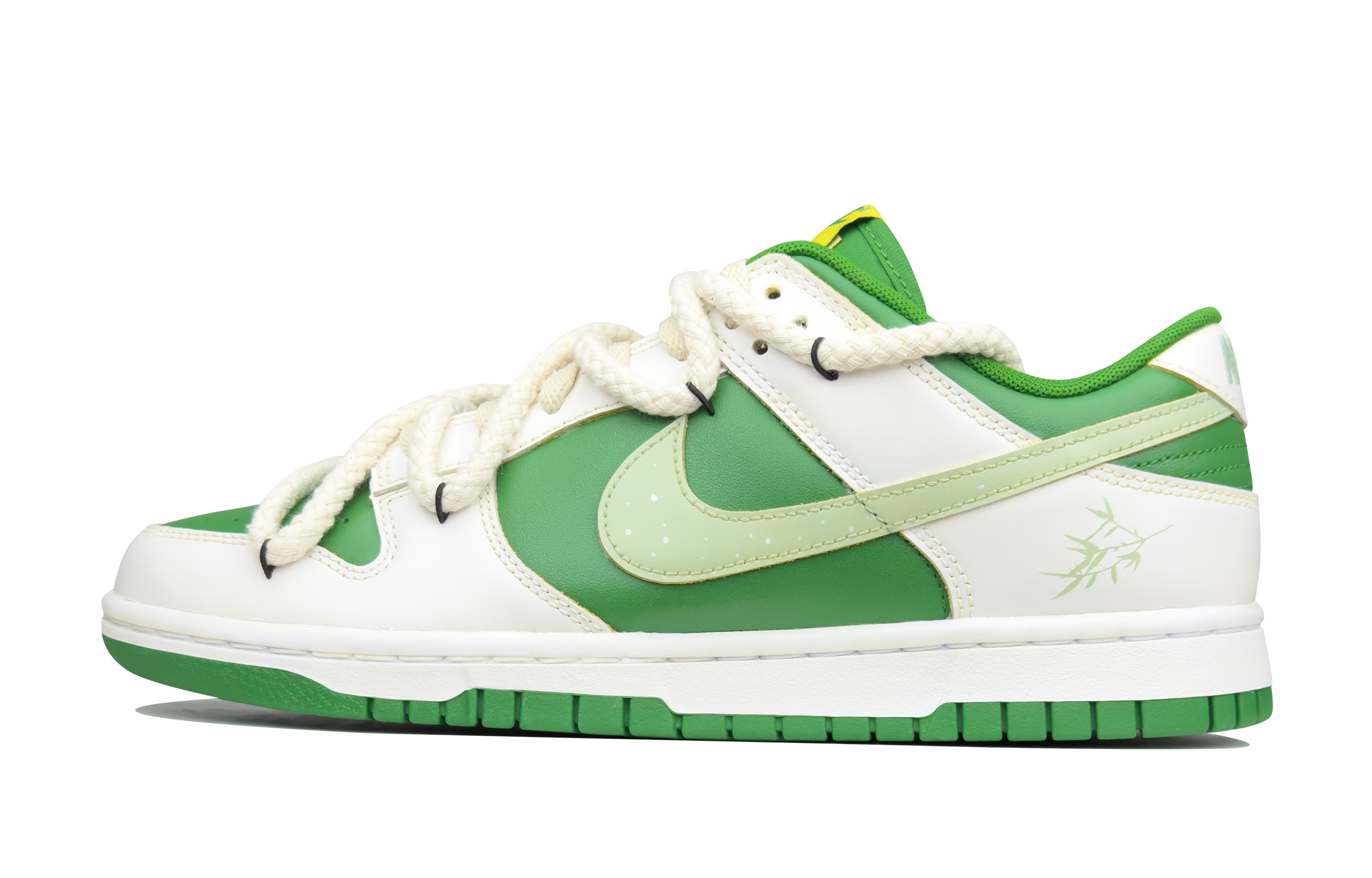 

Кроссовки Nike Dunk Skateboarding Shoes Men Low-top Beige/green, зеленый