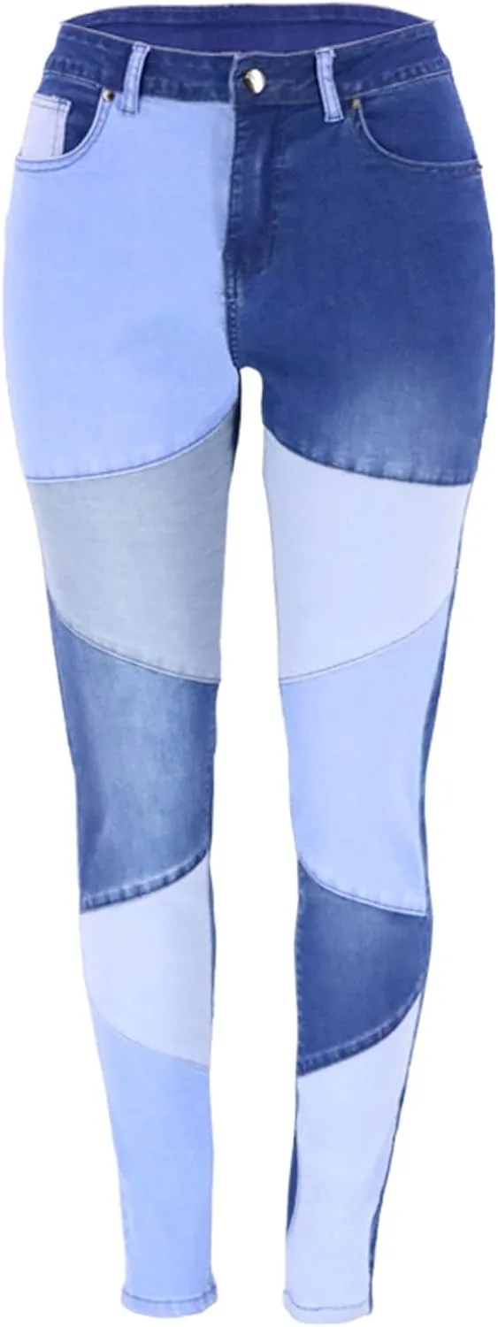 

Женские джинсы FOURSTEEDS High Waist Skinny с потертостями и патчами