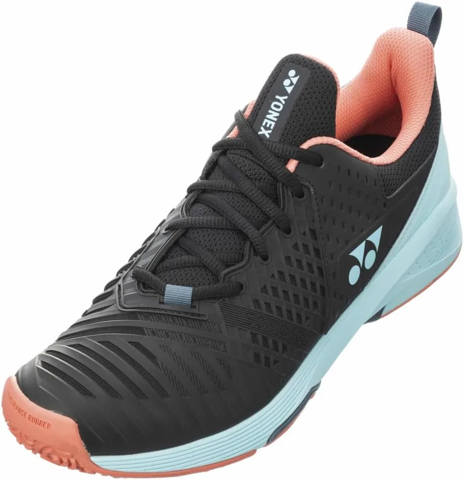 Кроссовки для тенниса YONEX, цвет Black/Sky Blue