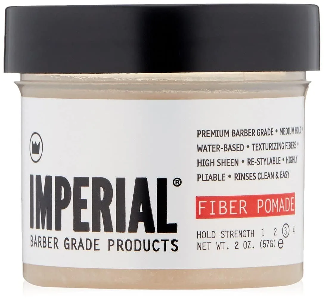Помада для волос Imperial Barber Fiber Pomade - средняя фиксация, на водной основе, с высоким блеском, содержит текстурирующие волокна для укладки мужских волос. Дорожный размер 57 г. 56.70 г (1 шт.)