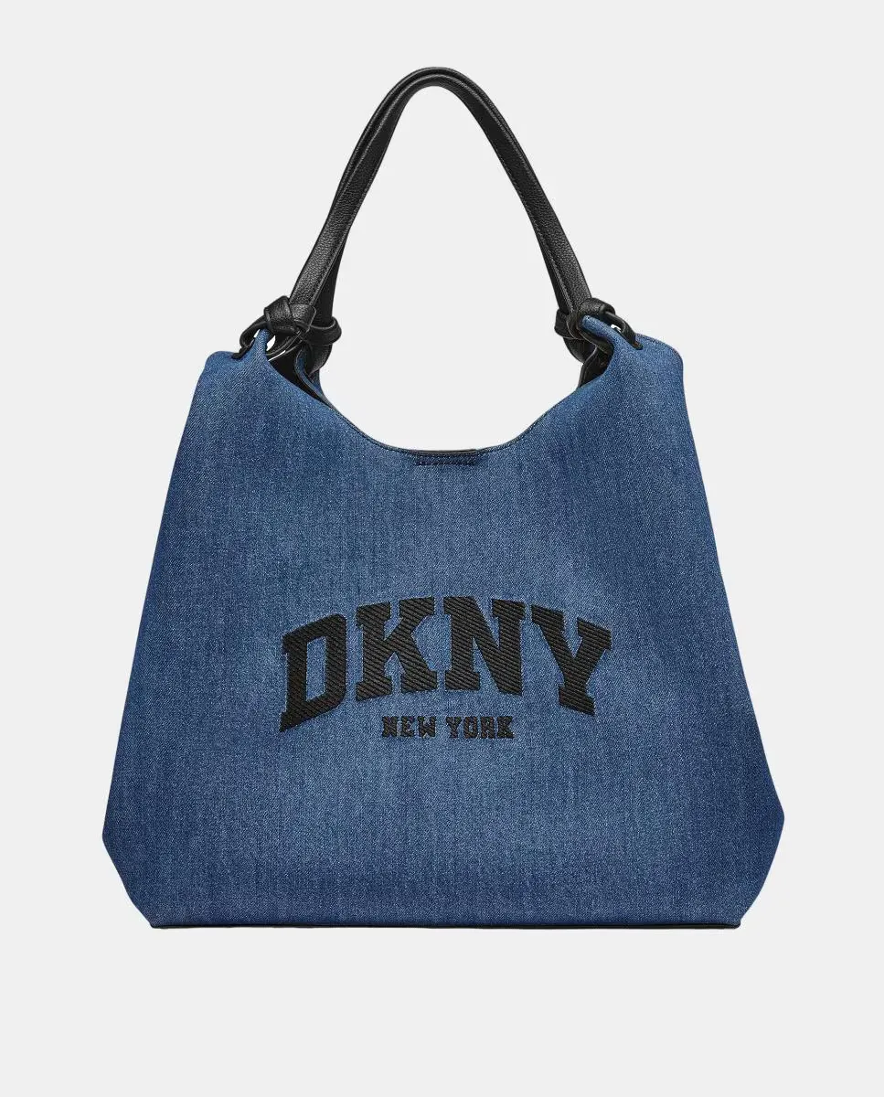 

Сумка тоут PAULA большая DKNY, темно-синий