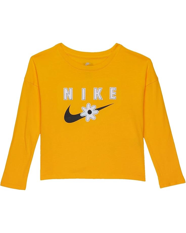 

Толстовка Nike Kids Sport Daisy Long Sleeve T-Shirt, цвет University Gold