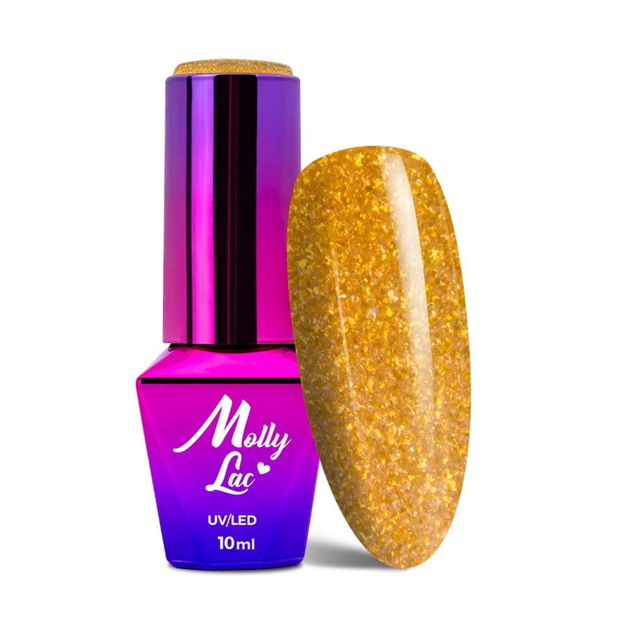

MollyLac, гибридный лак, Fantasyland Glitter City Light 10 мл № 310