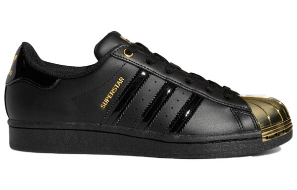 Кроссовки superstar металлический носок Adidas, черный — фото 2