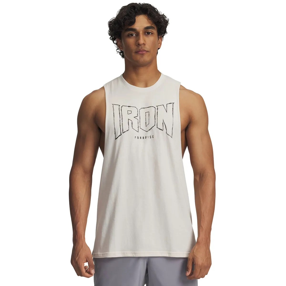 

Мужская футболка Pjt Rck Tank Under Armour, коричневый