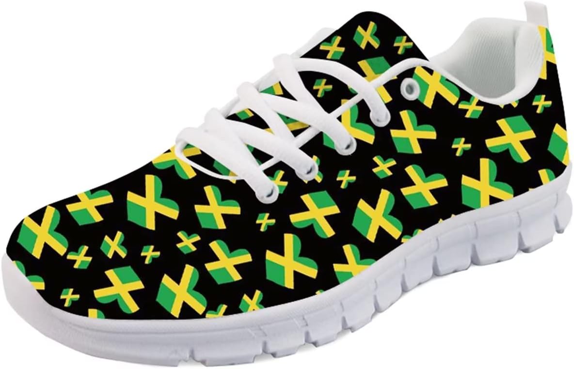 

Кроссовки Forchrinse Sunflower унисекс для бега, женские и мужские, мягкие для ходьбы и бега, повседневные, для спортзала, спортивные, Jamaica Love Heart