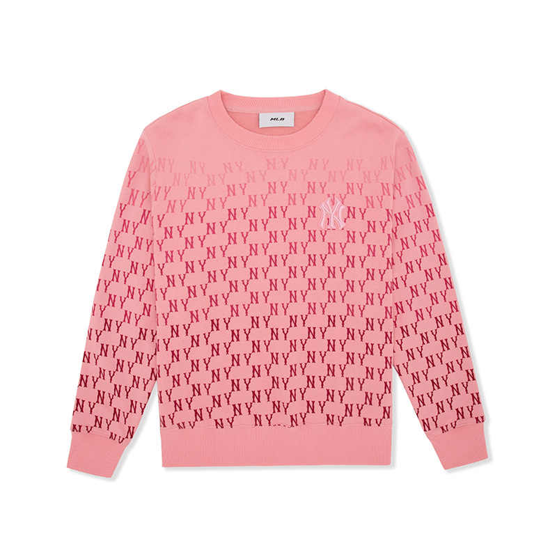 

Классический Монохромный Градиентный Свитшот Unisex Pink MLB