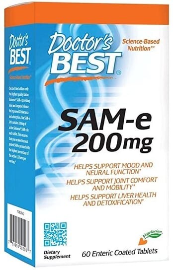 

Doctor's Best, SAMe 200 мг, 60 таблеток.