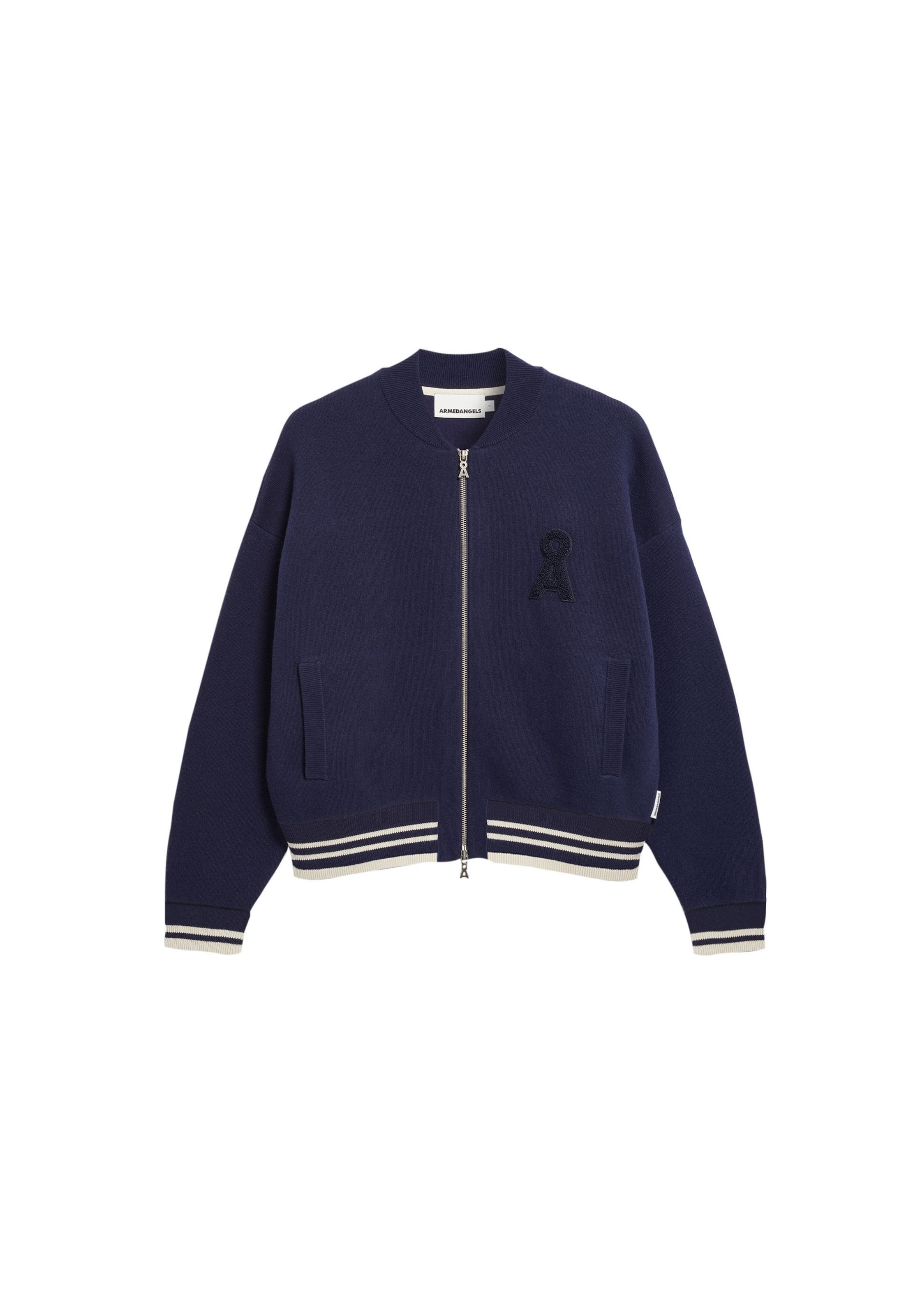 

ARMEDANGELS Трикотажный кардиган в темно-синем цвете