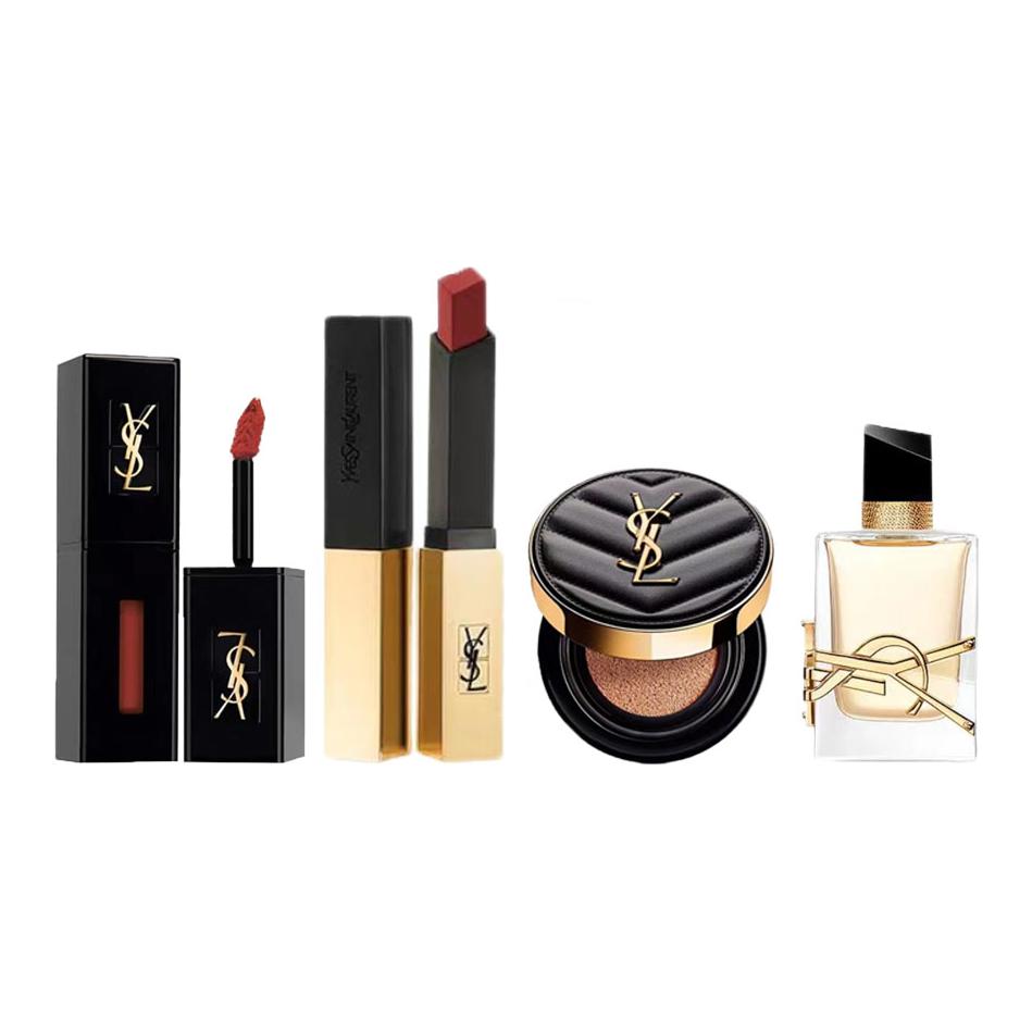 SAINT LAURENT Набор косметики Gold Bar для маскировки без эффекта маски, комплект из 4 предметов — фото 2