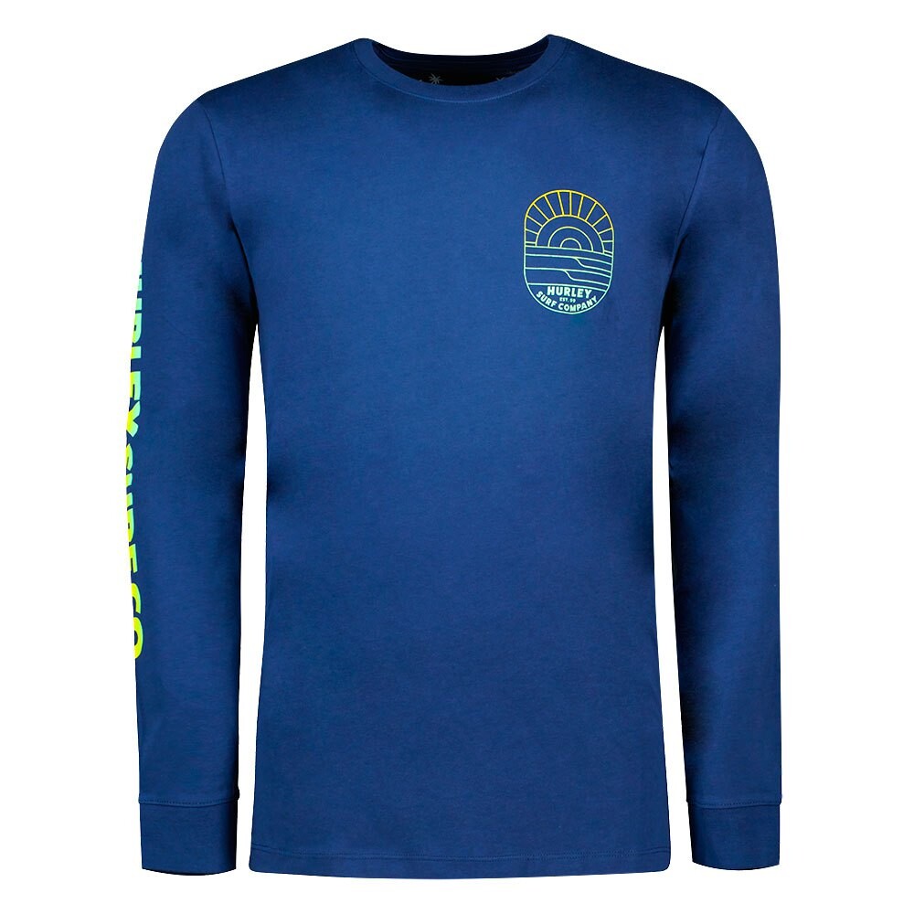 

Футболка Hurley Evd Clean Lines, синий