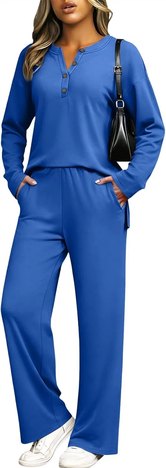 Спортивный костюм V-образным вырезом, Generic, 01-blue