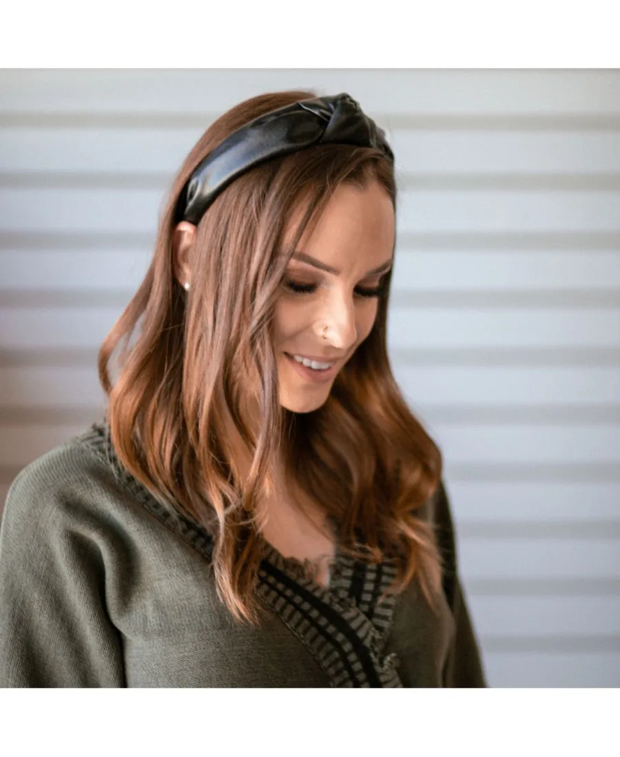 Headbands of Hope Женская повязка на голову "Бруклин" - черная — фото 3