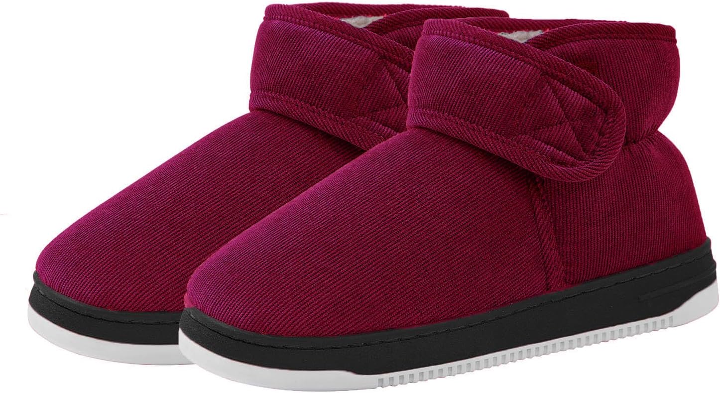 

Домашние тапочки Cliont для женщин и мужчин с мемори-пеной, удобные, теплые и нескользящие, красный