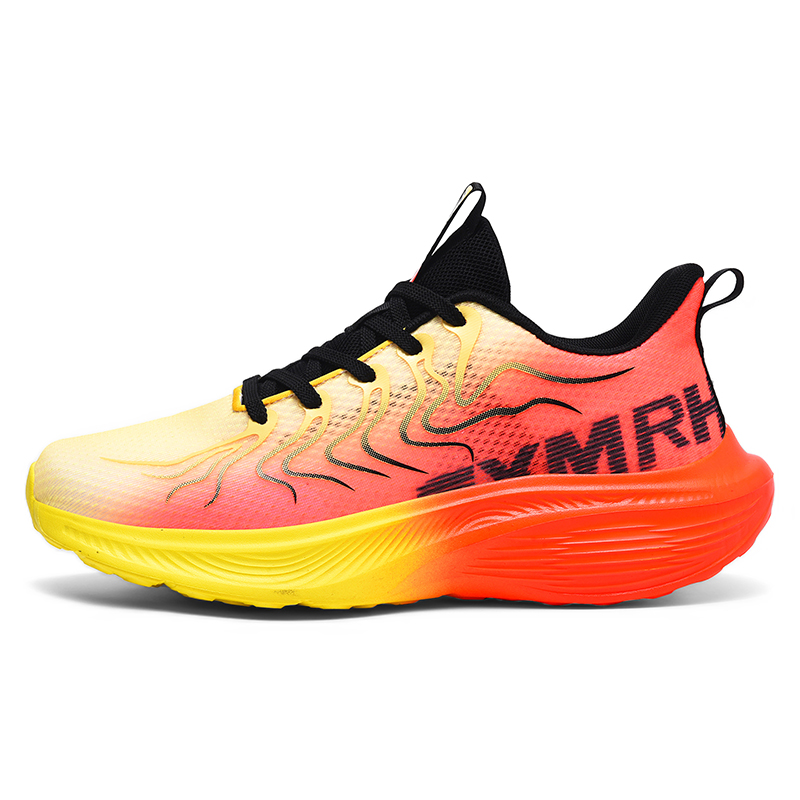 

Мужские низкие повседневные беговые кроссовки с амортизацией и износостойкостью Double Star 88, оранжевый желтый