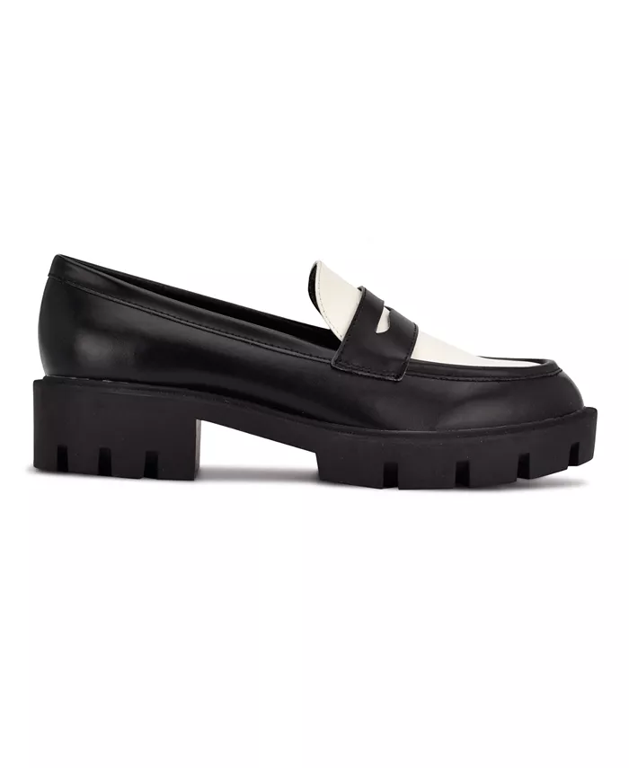 Женские пенни-лоферы Maibel на массивной подошве Nine West, мультиколор — фото 2