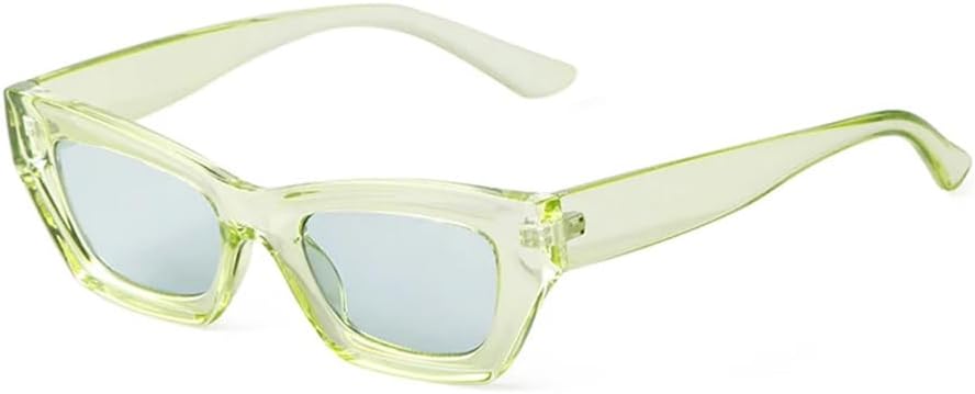 

Модные солнцезащитные очки в маленькой квадратной оправе для женщин, ретро-очки «кошачий глаз» для мужчин, повседневные, винтажные, в уличном стиле, с защитой от УФ-излучения UV400 UJNHGQ, C4