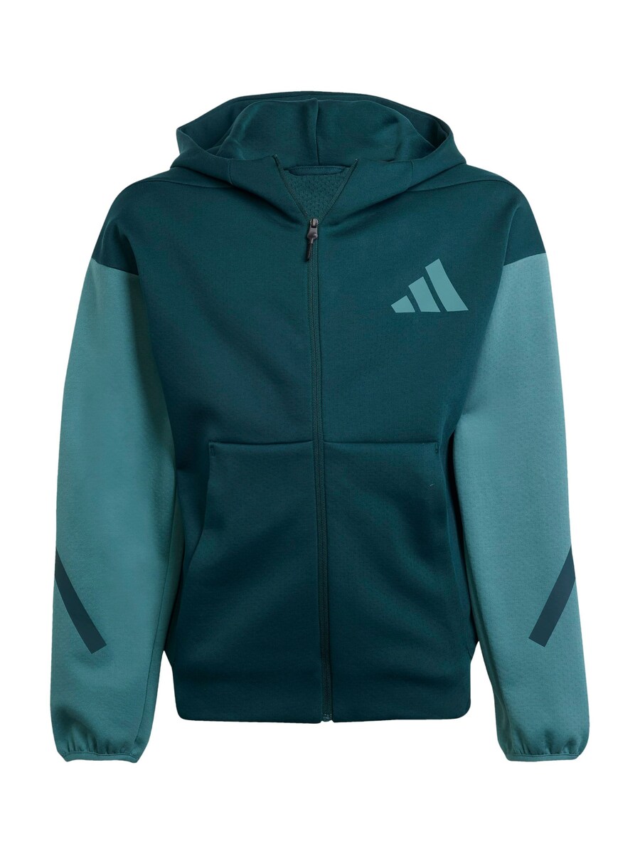 

Спортивная толстовка с капюшоном на молнии ADIDAS SPORTSWEAR Z.N.E., цвет Emerald/Dark green