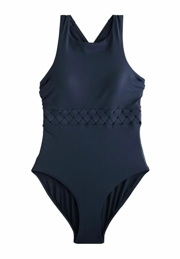 

Купальник стандартного кроя с высоким воротником, из латекса, обеспечивающий утягивание живота. Next, Navy Blue, Синий, Купальник стандартного кроя с высоким воротником, из латекса, обеспечивающий утягивание живота. Next, Navy Blue