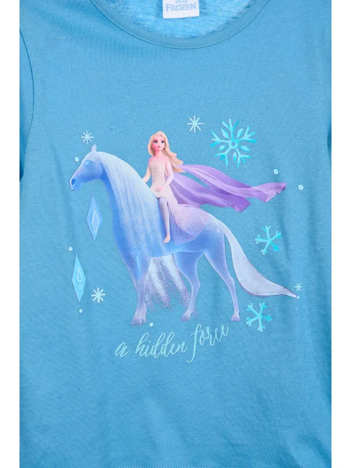 Лонгслив с принтом Disney Frozen, синий — фото 2