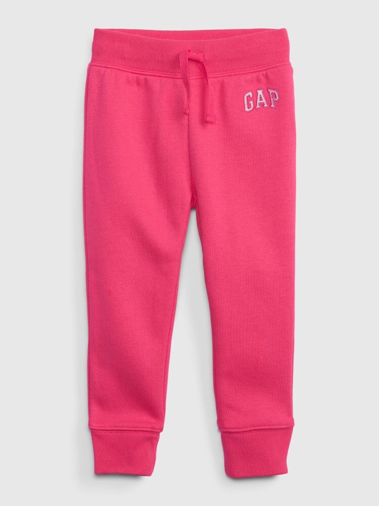 

Флисовые спортивные штаны с логотипом Gap, розовый