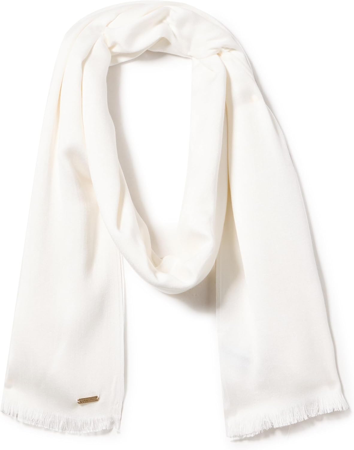 

Женская мягкая однотонная пашмина Calvin Klein большого размера, Eggshell