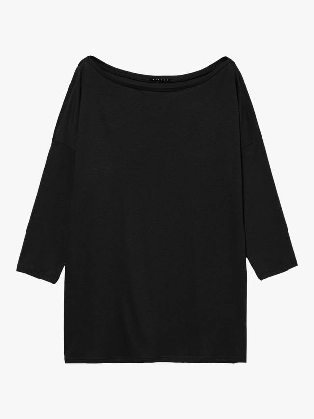 

Топ с лодочкой и рукавом три четверти SISLEY, Black