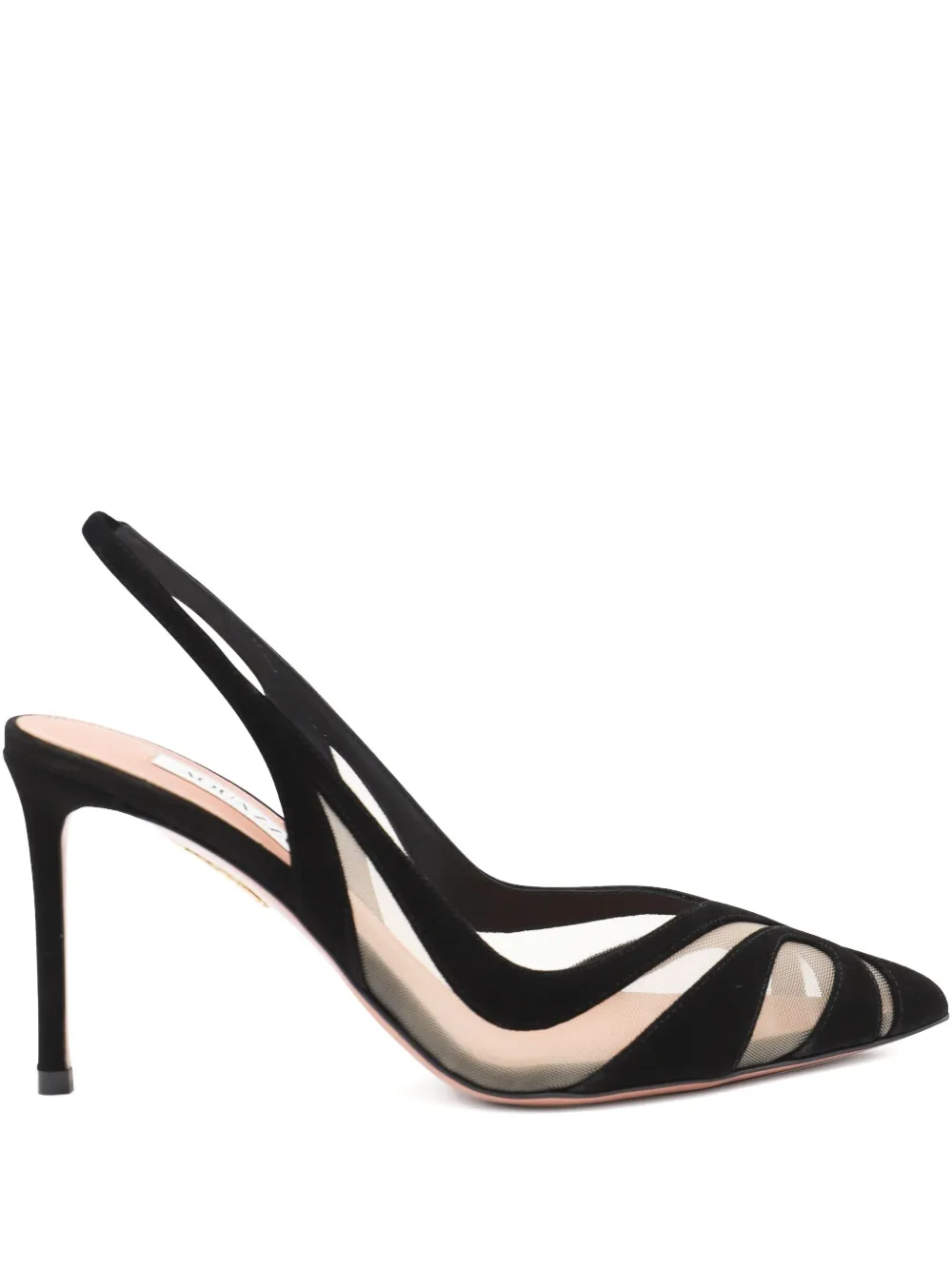 85-мм туфли Lune Aquazzura, черный