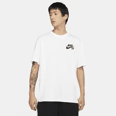 

Футболка Nike SB Logo Skate T-Shirt, белый/черный