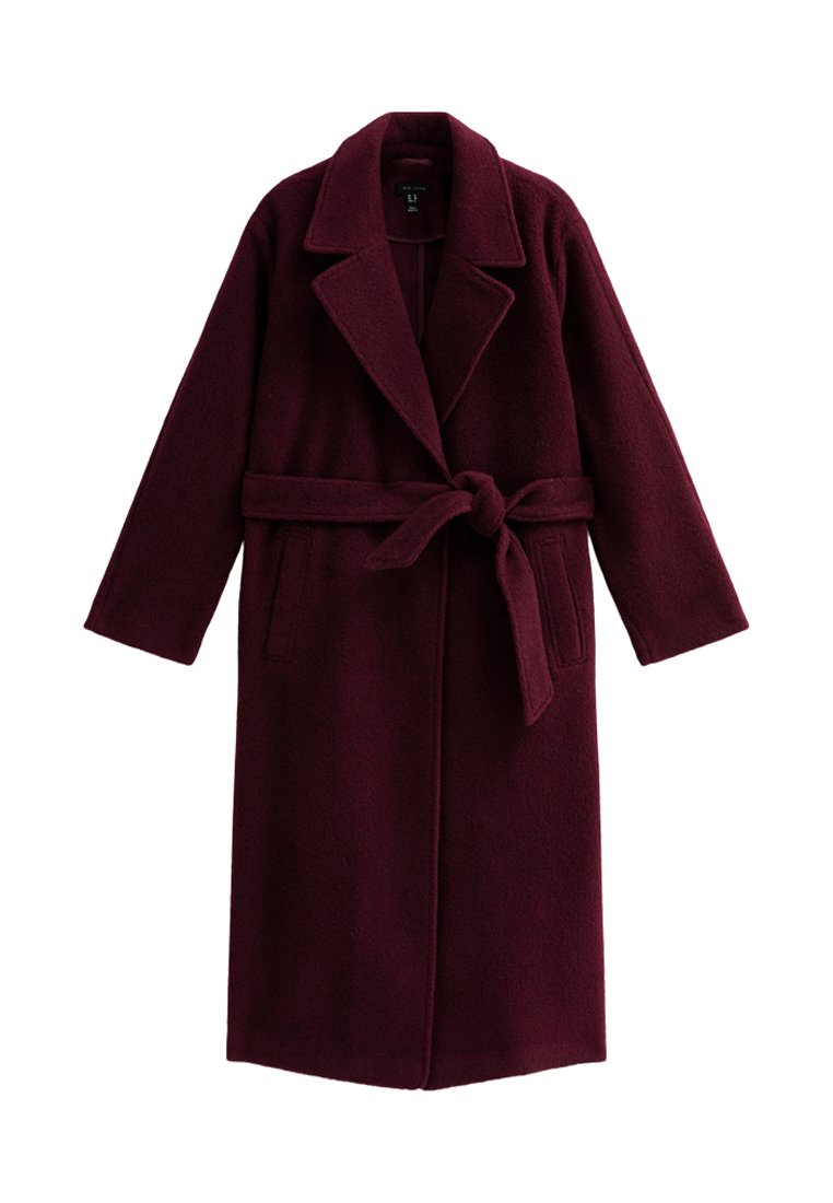 

Тренчкот BELTED New Look, темно-красный