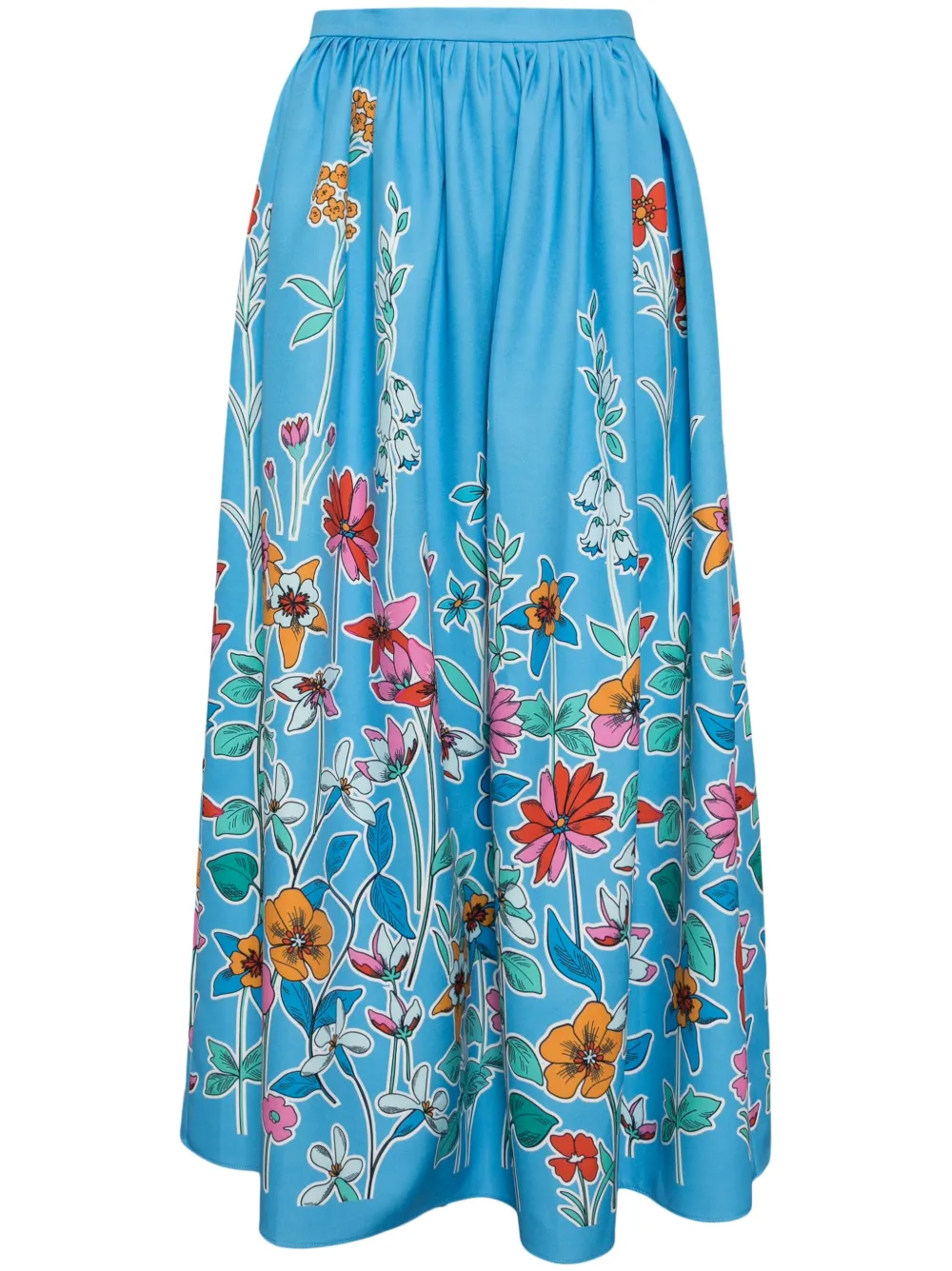 

Юбка миди Hibiscus Bambah, синий