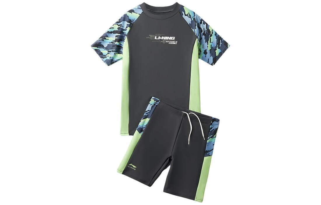 

Детский детский купальник Lining, черный